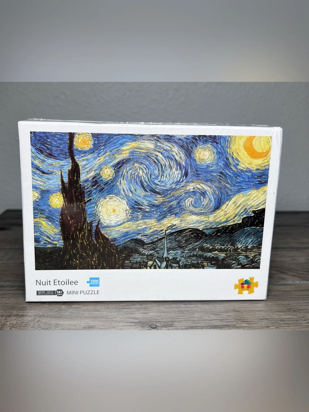 Starry Night NIB Mini Jigsaw Puzzle 1000 pc Van Gogh Nuit Etoilee Brand‎ Sealed